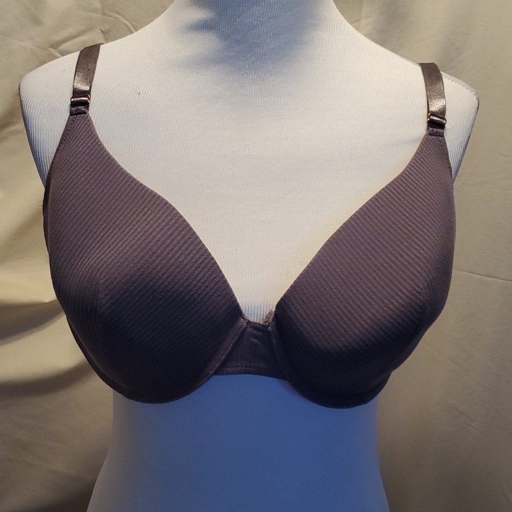 Danskin Grape Ribbed Bra SZ 40D